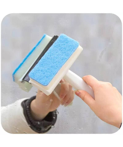 Blue And White Bathroom Cleaning Brush