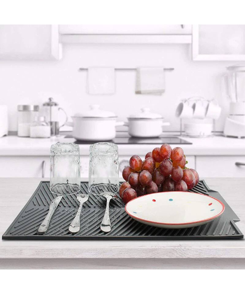 Kitchen Dish Drying Mats Silicone Tableware Drainer Mats