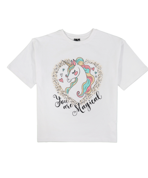 Magical Unicorn Short Sleeve T-Shirt - White