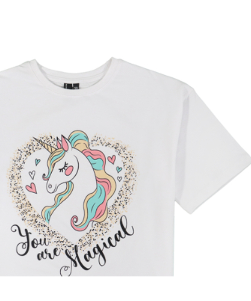 Magical Unicorn Short Sleeve T-Shirt - White