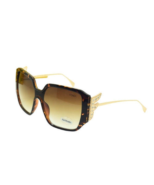 Frame Square Eye Sunglasses For Women - Black Brown