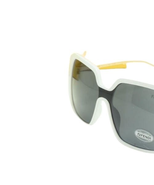 نظارة شمس إطار مربع للنساء - أبيض رمادي