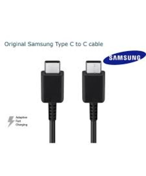 PD USB Data And Charger Cable Type C to Type C - Black