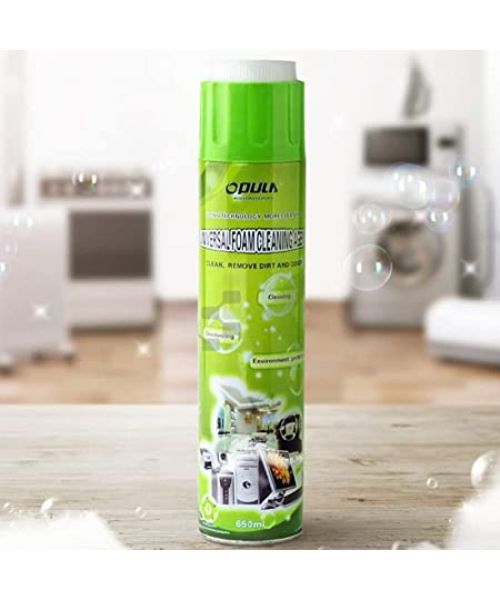 Universal Foam Cleaning Spray with Brush - White