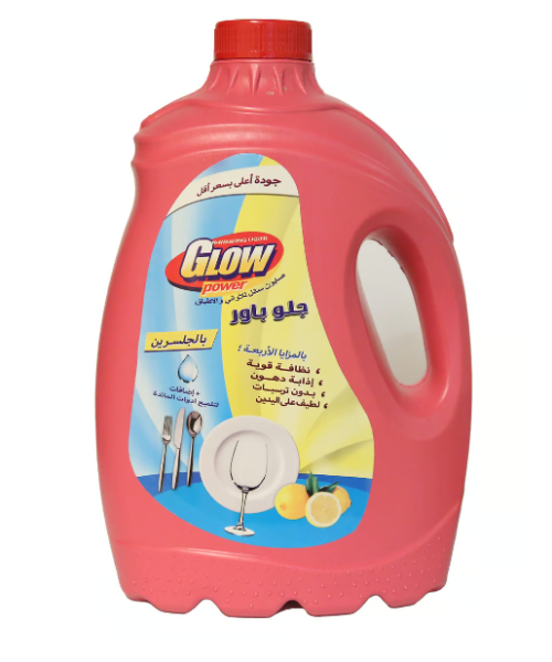 Glow Dish Cleaner Liquid With Lemon Scent - 4 Litre