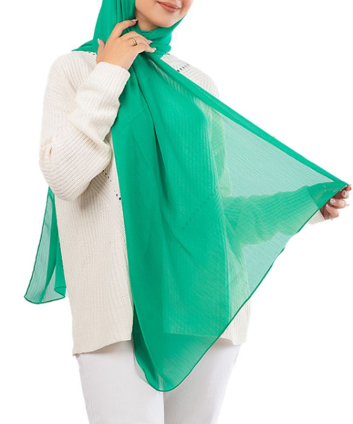 طرحة سادة للنساء سم 180 × 75 - أخضر 