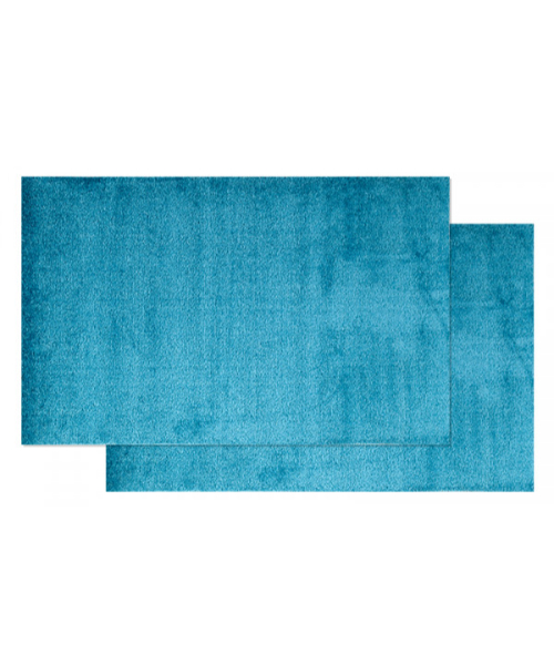 Mac Carpet Rain Set Of 2 Pieces Solid Door Mat 85 Cm × 55 Cm - Light