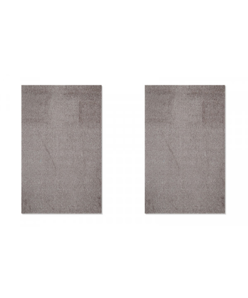 Mac Carpet Rain Set Of 2 Pieces Solid Door Mat 85 Cm × 55 Cm - Light