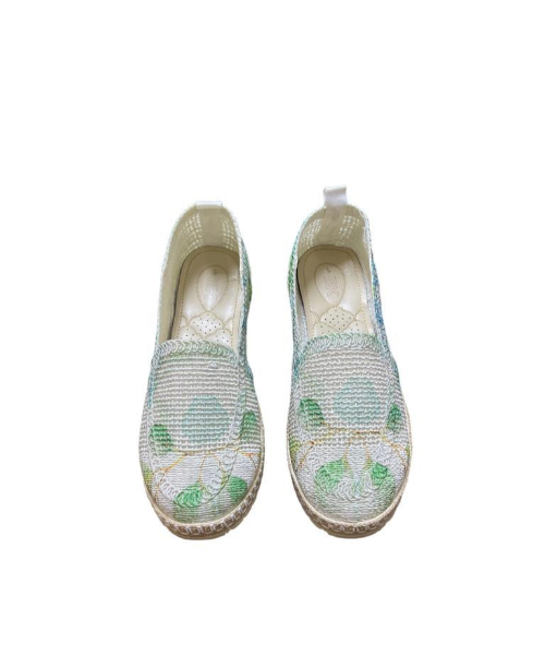 حذاء كاجوال فلات للنساء - بيج أخضر