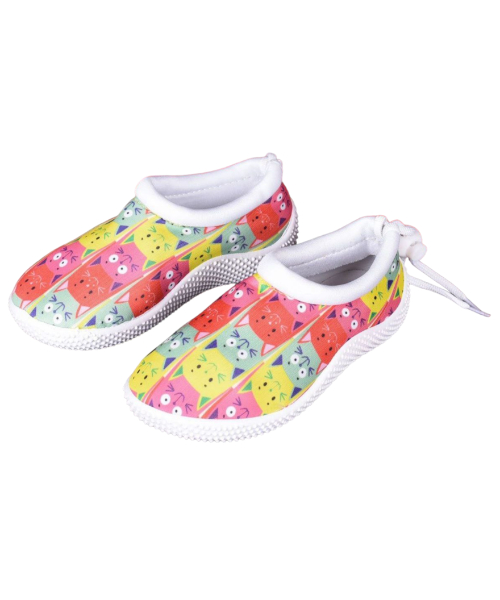 Cartoon Printed Waterproof Beach Shoes For Kids - Multi Color