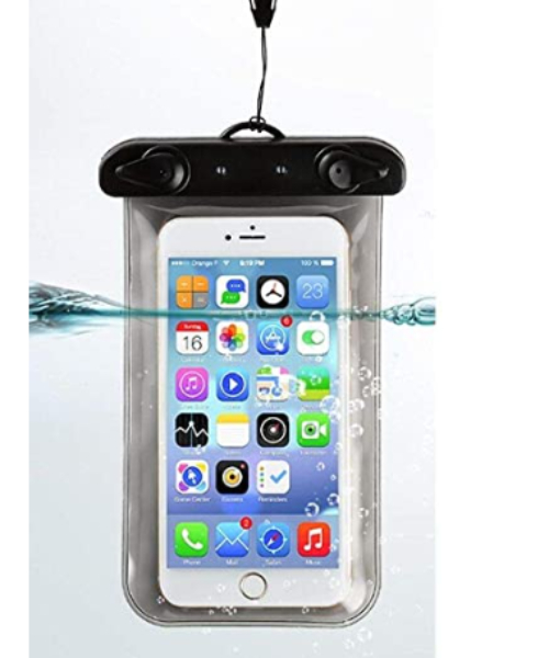 جراب ضد الماء بلاستيك لجميع انواع الهواتف ‎29×16×2 سم - أسود