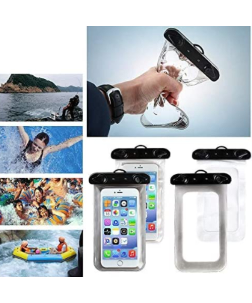 جراب ضد الماء بلاستيك لجميع انواع الهواتف ‎29×16×2 سم - أسود