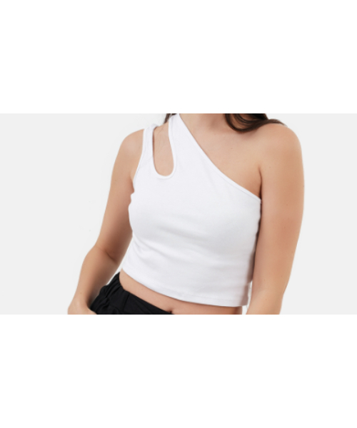 High Quality Cotton Crop Tops for Women Sleeveless Crew Neck Vest