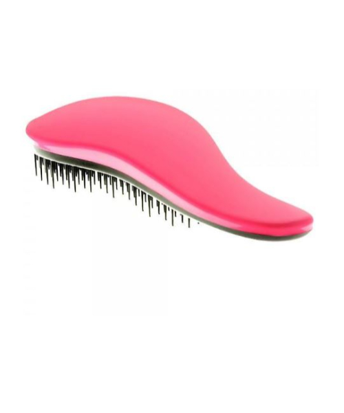 Solid Hair Brush For Detangling - Fuchsia