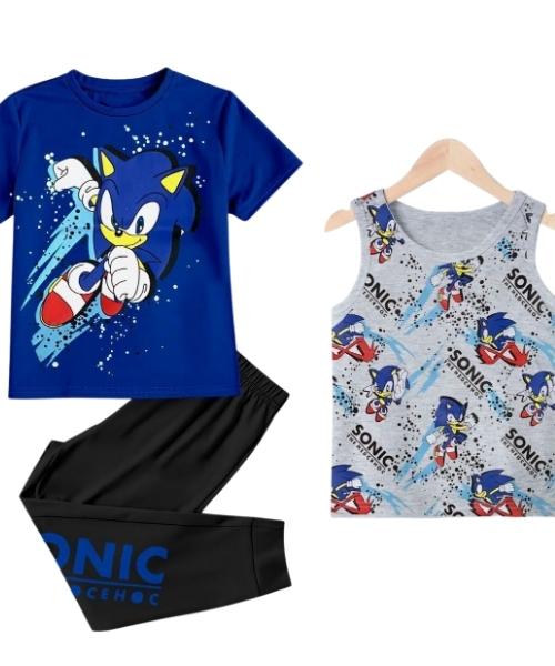  Sonic The Hedgehog Boys Thermal Underwear Set for Kids