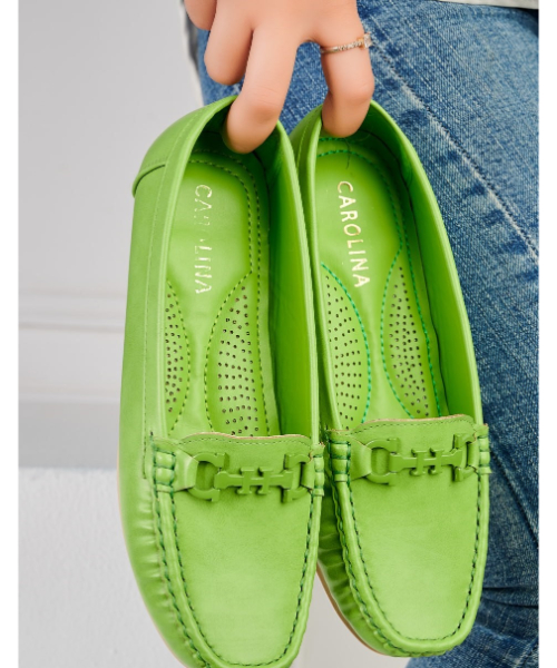 Lime green sales flat shoes