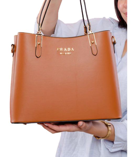 Vintage Prada Milano Brown Leather Tall Handbag | Leather, Prada milano  bag, Brown leather