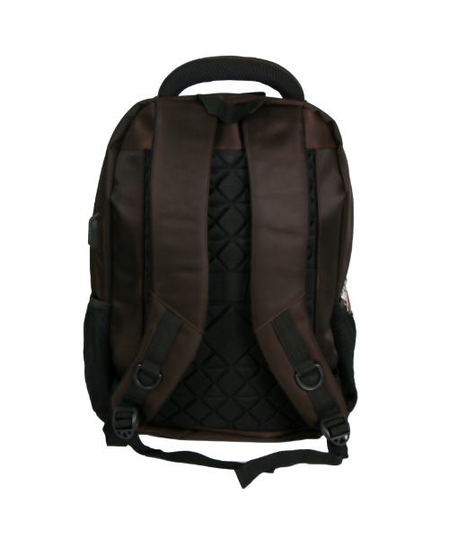 Solid Laptop Backpack For Unisex 40X52 Cm - Brown