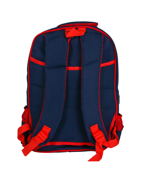 Cartoon Printed School Backpack For Boys 45X33 Cm - Navy Red