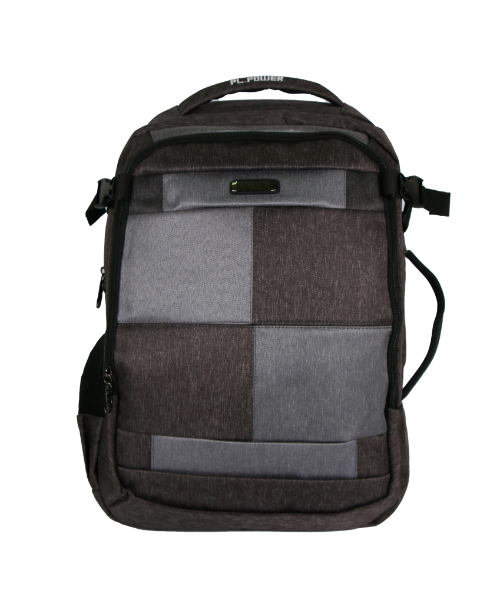 Solid School Backpack For Boys 51X38 Cm - Grey Brown