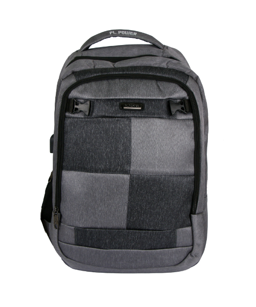 Solid Laptop Backpack For Unisex 51X38 Cm - Grey