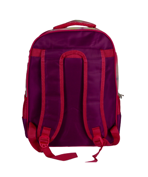 Cartoon Printed School Backpack For Kids 43×34 Cm - Purple Green