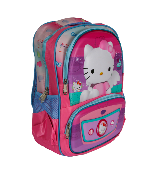 Kitty Printed School Backpack For Kids 43×34 Cm - Pink
