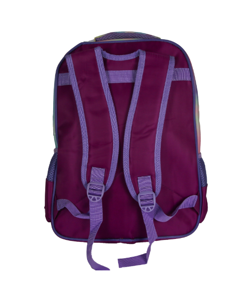 Cartoon Printed School Backpack For Kids 42×33 Cm - Purple