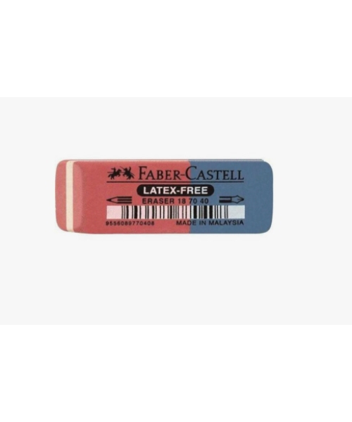 Faber-Castell : Latex Free Eraser : Red and Blue