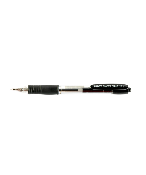 Pilot Super Grip Retractable Ballpoint Pen Fine 0.7Mm - Black