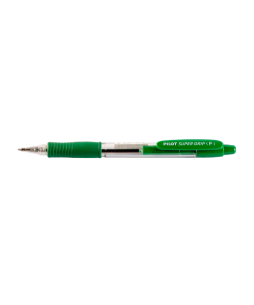 Pilot Super Grip Retractable Ballpoint Pen Fine 0.7Mm - Green