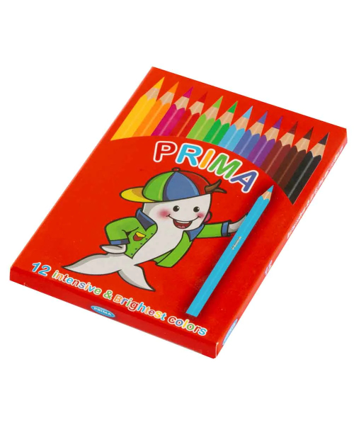 Short Colored Pencils, Pack of 12 (12 pencils)