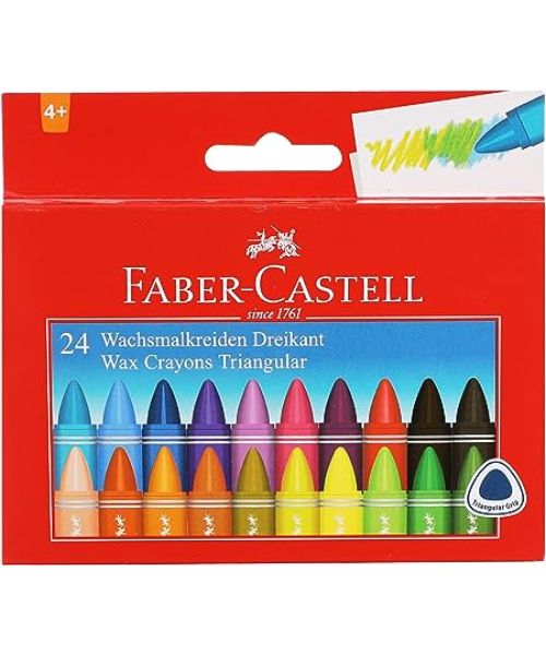 Faber-Castell Crayons - Triangular - 12 pcs. - Multi