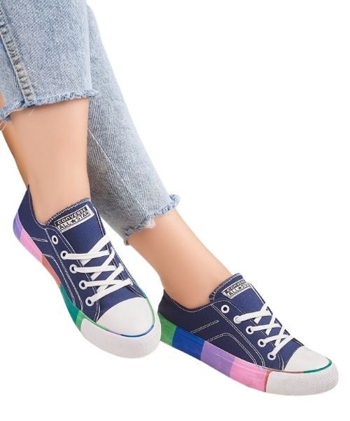 Buy Asian Shoes Women's Canvas Casual Shoes (RIYA-01s5cNBLPNK__Navy Blue  Pink_5UK/Indian) at Amazon.in