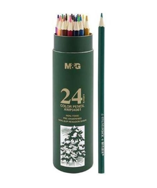 M&G Awp34361 Color Pencils 24 Pieces - Multi Color