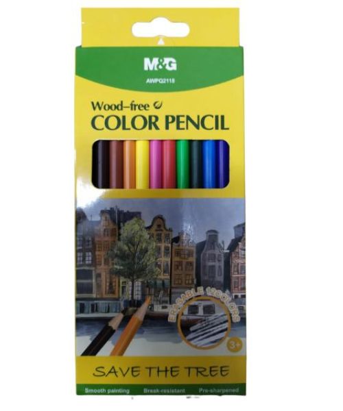 M&G Awpq2118 Color Pencils 12 Pieces - Multi Color