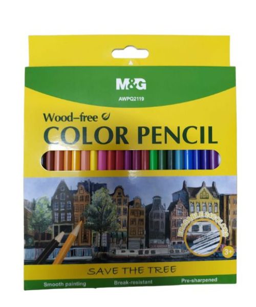 M&G Awpq2119 Color Pencils 24 Pieces - Multi Color