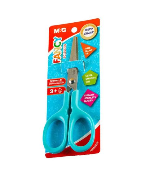 M&G Assn2229 Scissors 12 Cm For Kids - Blue