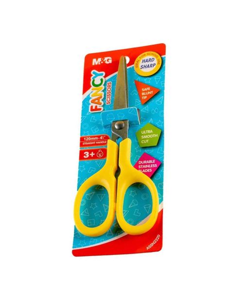 M&G Assn2229 Scissors 12 Cm For Kids - Yellow