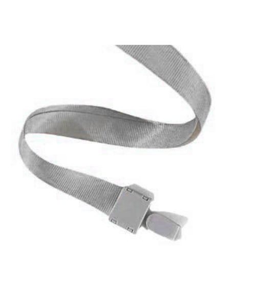 Badge Lanyard Plastic 1 Piece - Grey