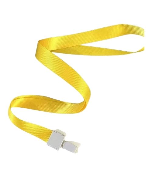 Badge Lanyard Plastic 1 Piece - Yellow