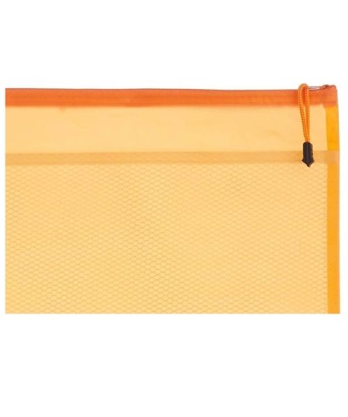Fabric Document Case With Zipper - Orange