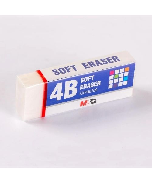 M&G Axpn0759 Soft Eraser 4B Large - White