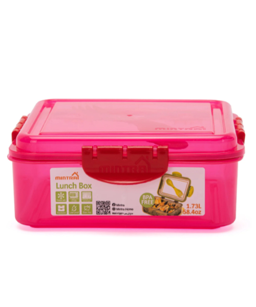 1.7 L Lunch Box with Lock (with Fork & Spoon) — Mintra