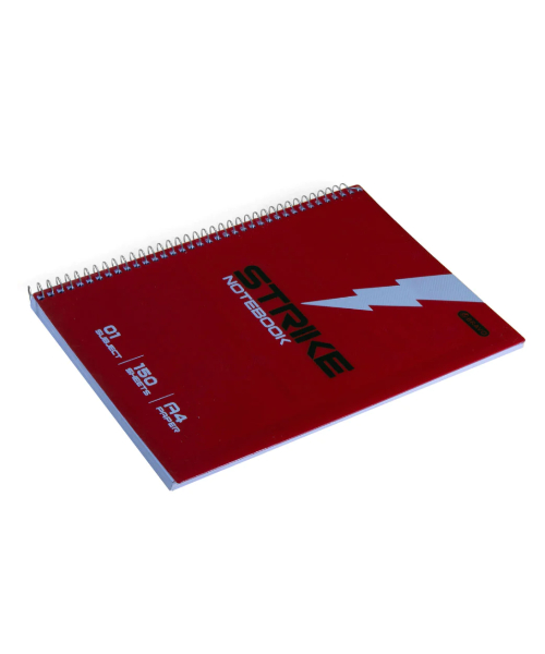 Sasco Bravo Strike Notebook 150 Sheets A4 - Red