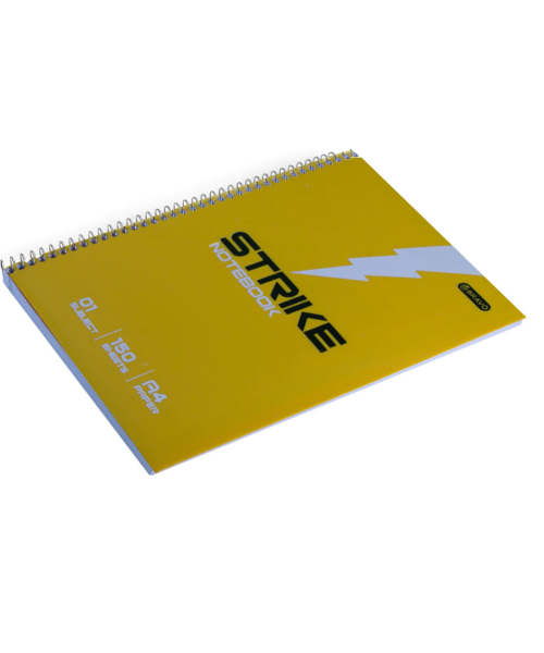 Sasco Bravo Strike Notebook 150 Sheets A4 - Yellow