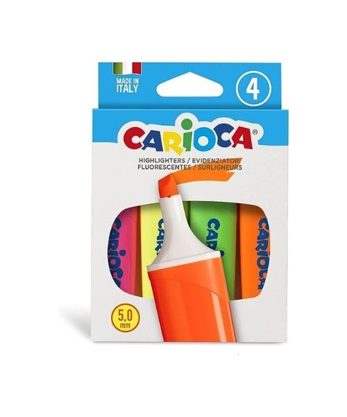 Carioca Marker Pen 4 Pieces - Multi Color