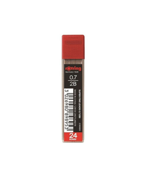 Rotring Super Polymer Leads 0.7 Mm 2B - 24 Leads