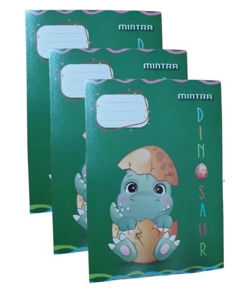 Mintra Stapled Notebook Lined 60 Sheets 3 Pieces - Multishape