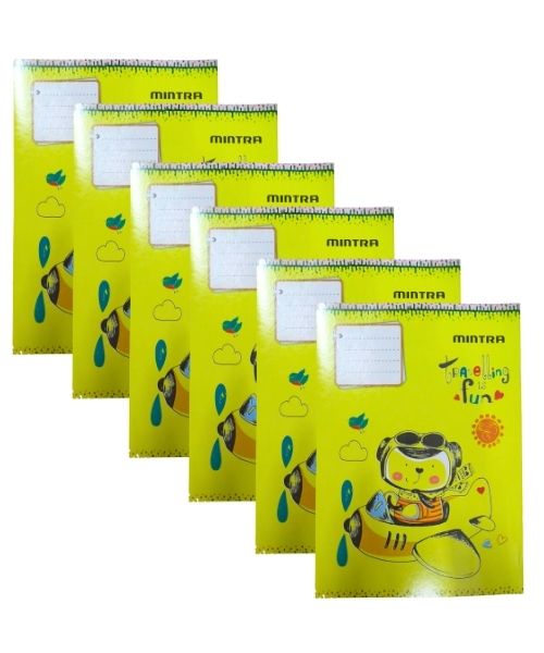 Mintra Stapled Notebook Squares Kg 28 Sheets 6 Pieces - Multishape